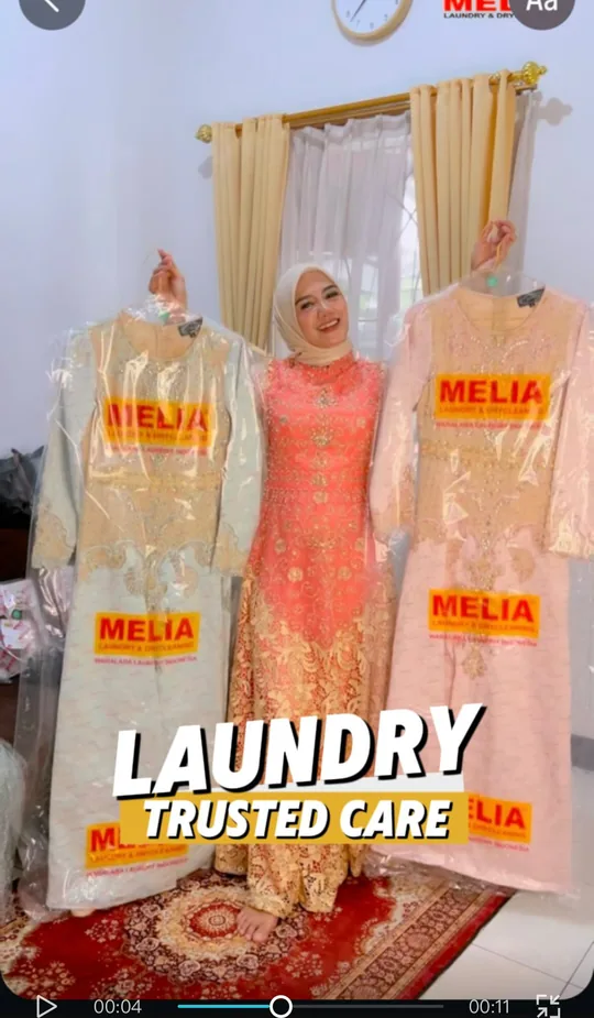 Konten kolaborasi bersama Melia Laundry Bandung